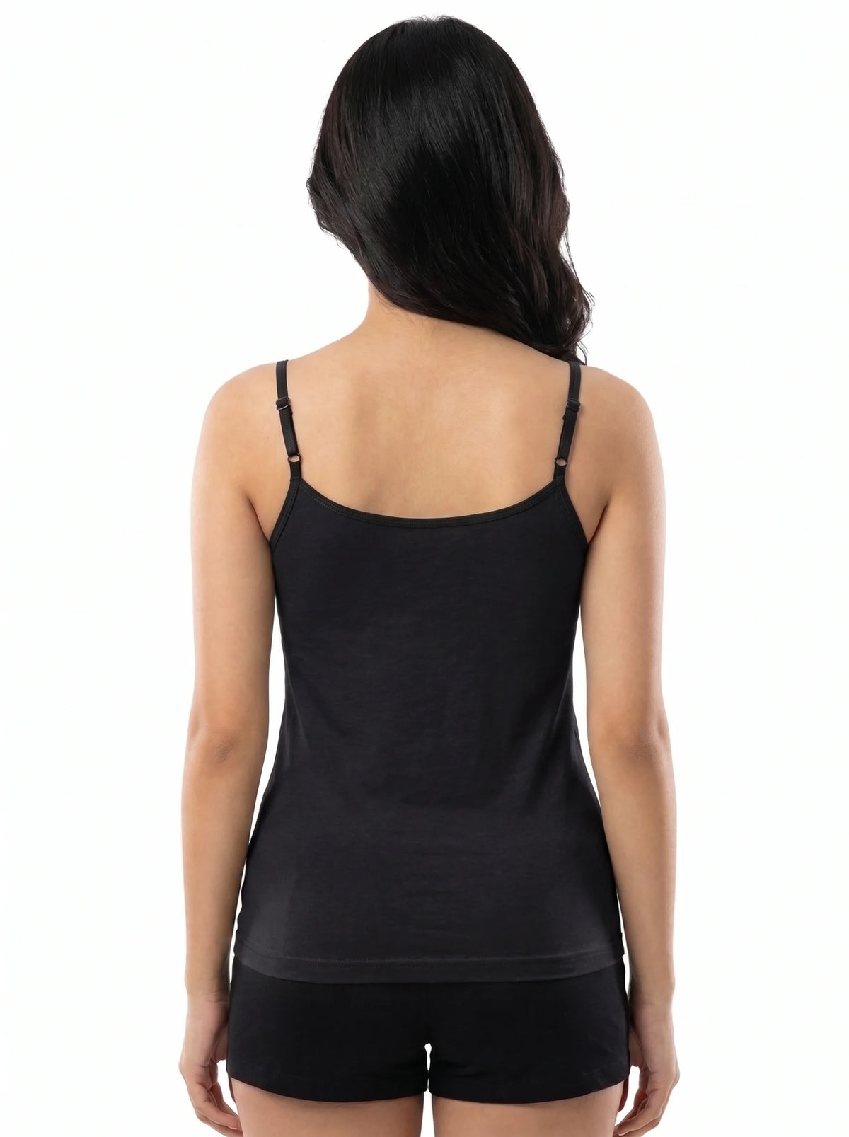 Soft Cotton Basic Camisole - Velina - Black