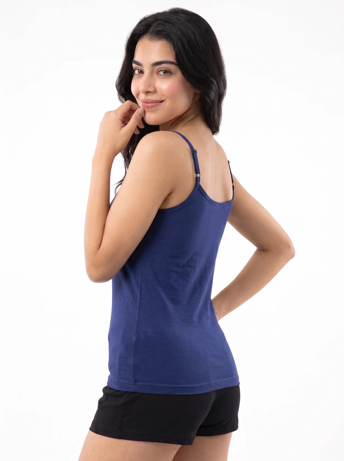Soft Cotton Basic Camisole - Velina - Blue