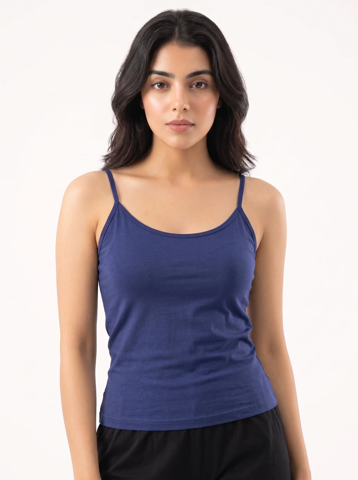 Soft Cotton Basic Camisole - Velina - Blue