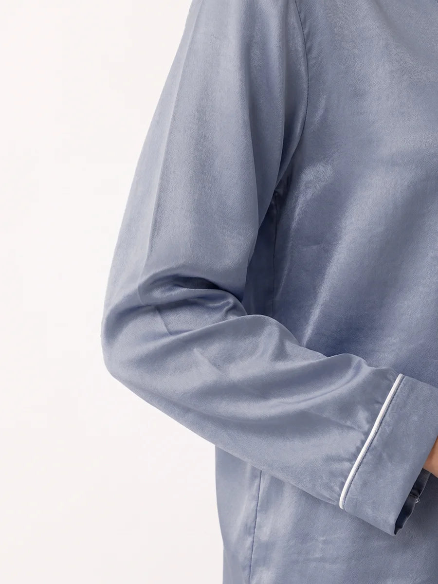 Velvet Silk PJ Set - Grey