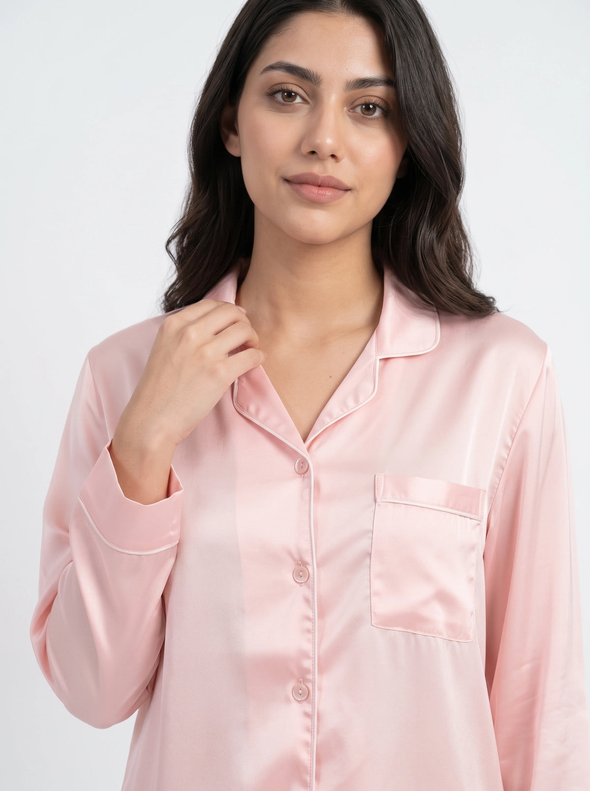 Velvet Silk PJ Set - Baby Pink