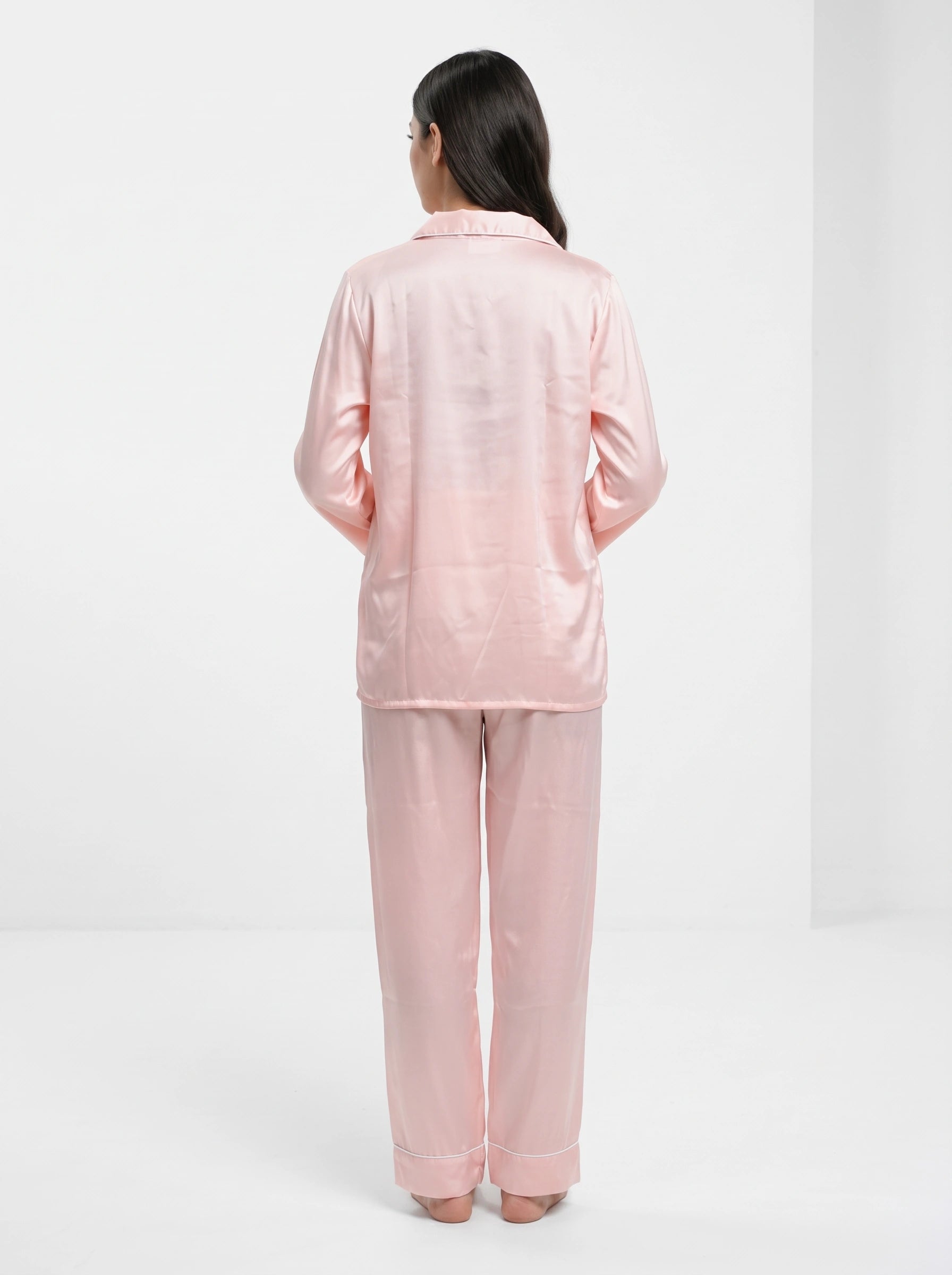 Velvet Silk PJ Set - Baby Pink