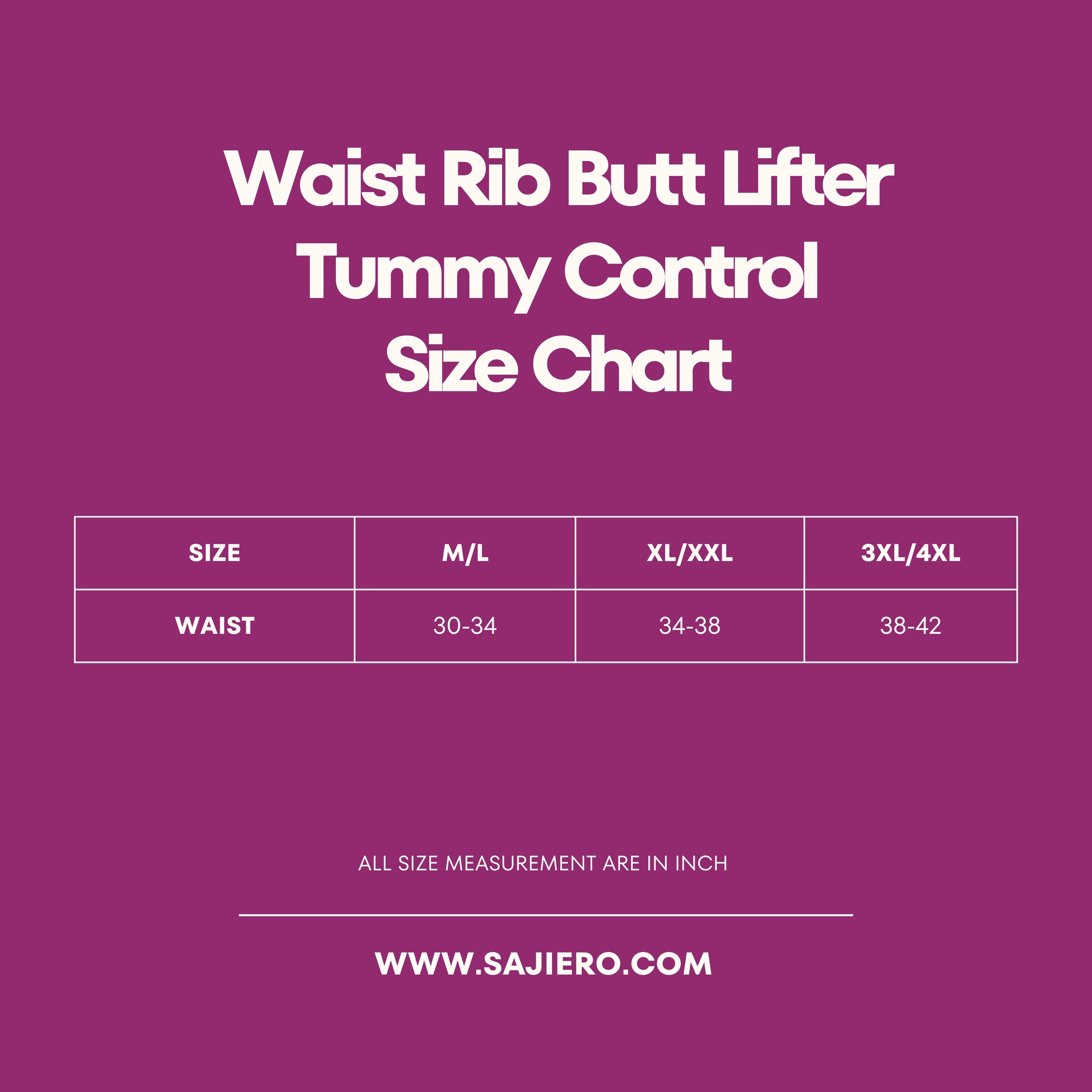 Waist Rib Butt Lifter Tummy Control Panties Shapewear
