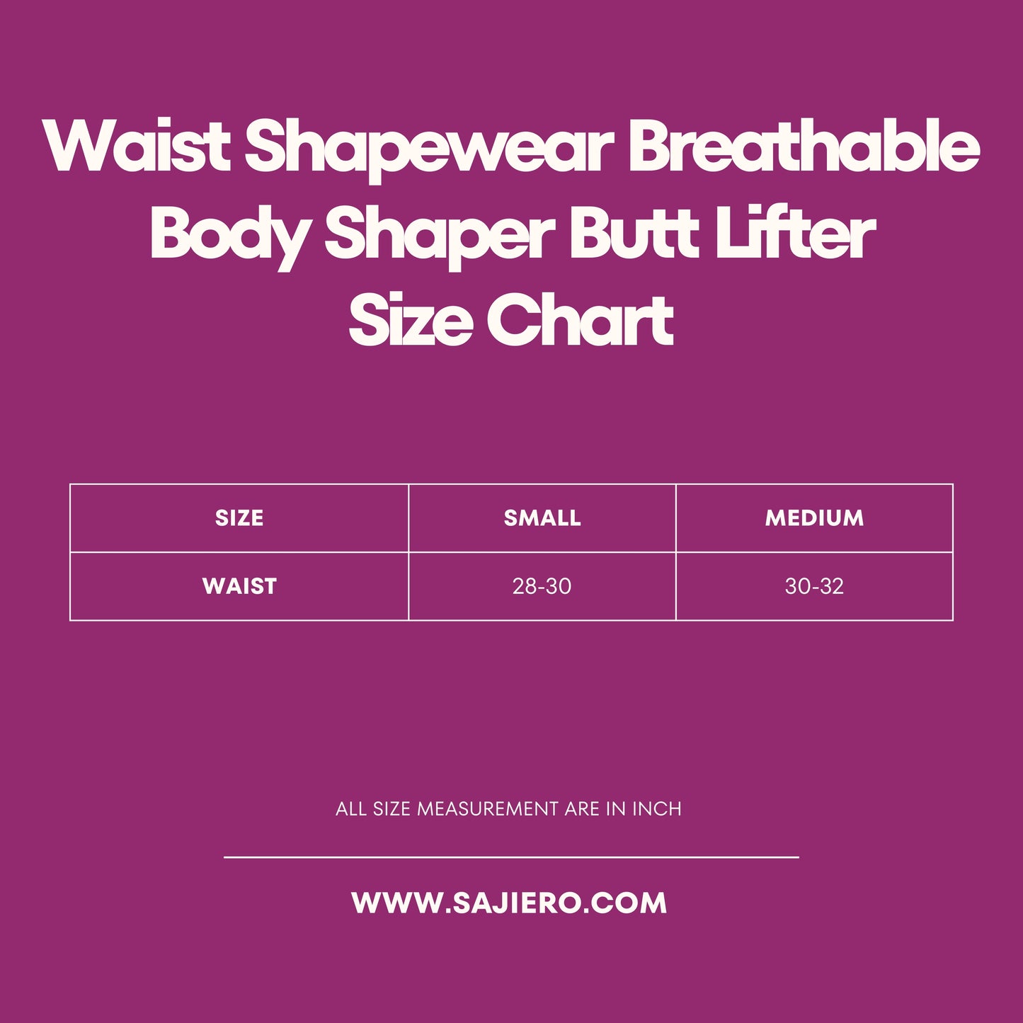Sajiero Waist Shapewear Breathable Body Shaper Butt Lifter