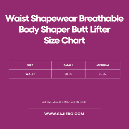Sajiero Waist Shapewear Breathable Body Shaper Butt Lifter