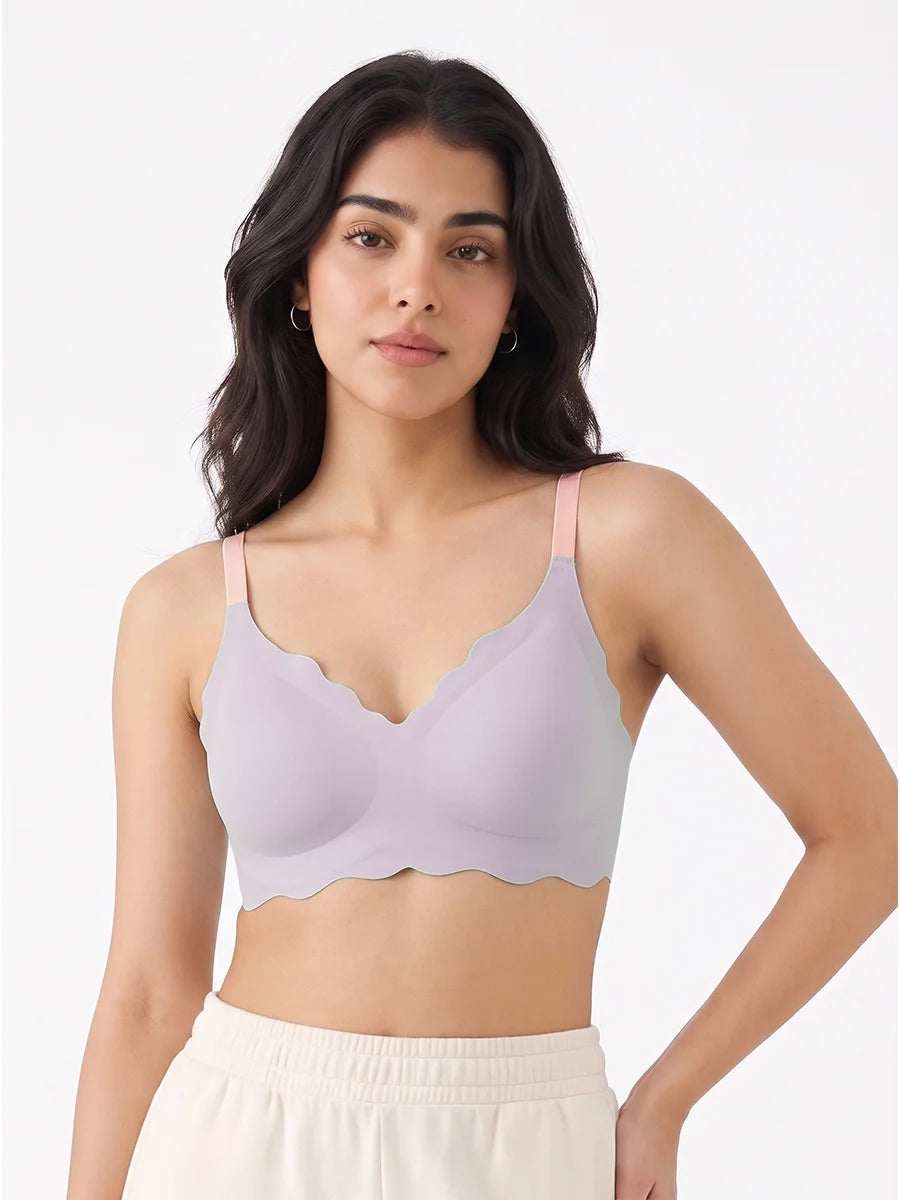 Seamless Padded Bra - Wave Luxe Blue