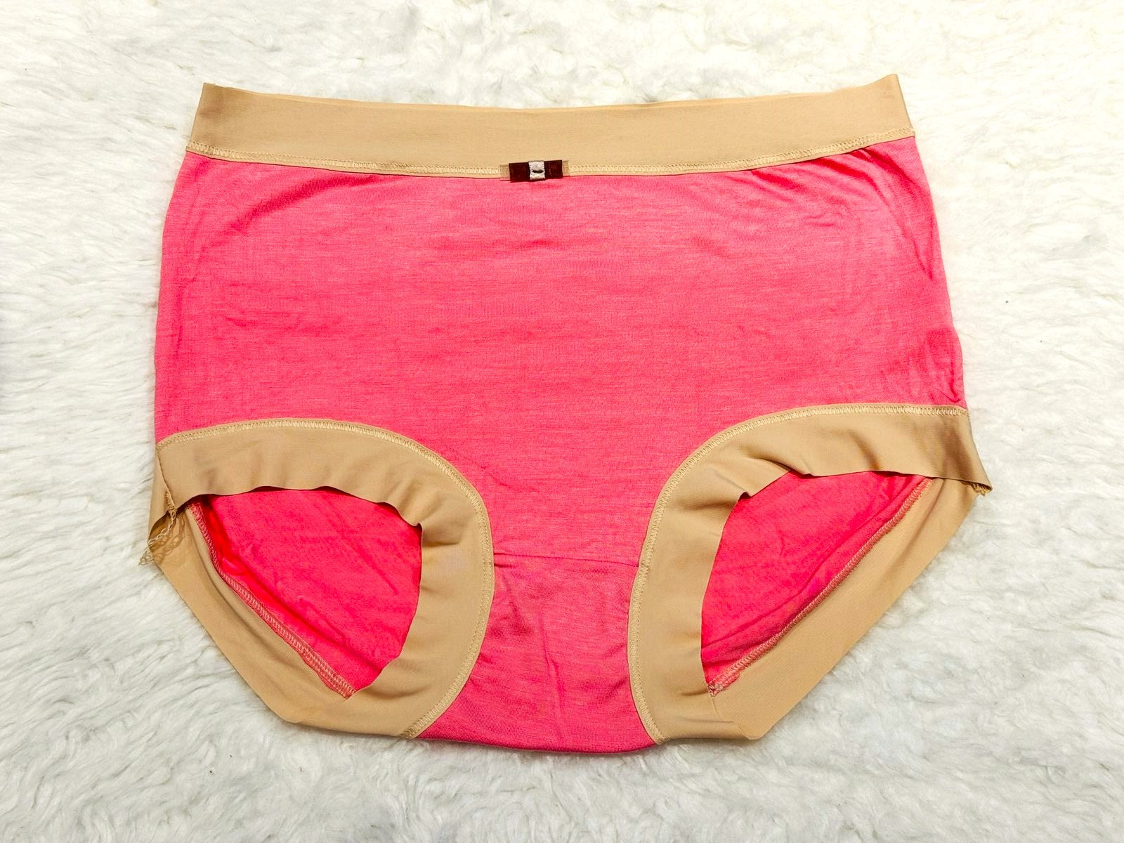 Sajiero Plus Size Plain Brief Cotton Panty