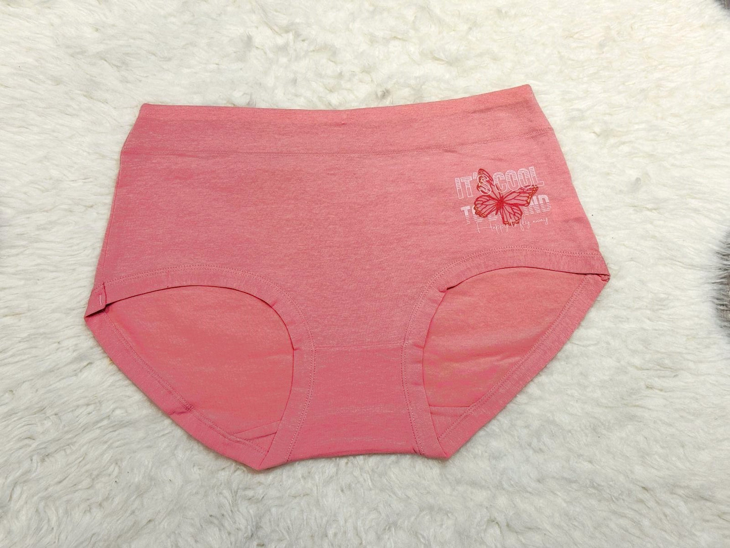 Butterfly Print Brief Cotton Panty