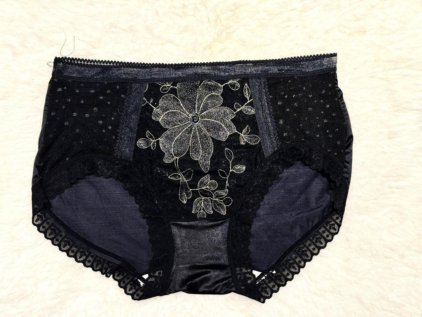 Sun flower Silk Net Panty