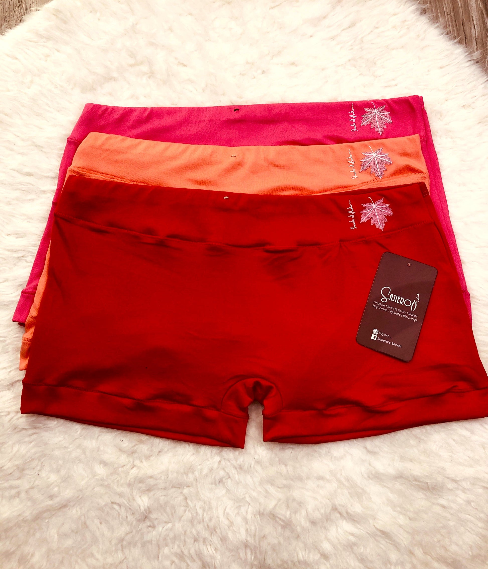 Sajiero Plain Cotton Boxer Panty
