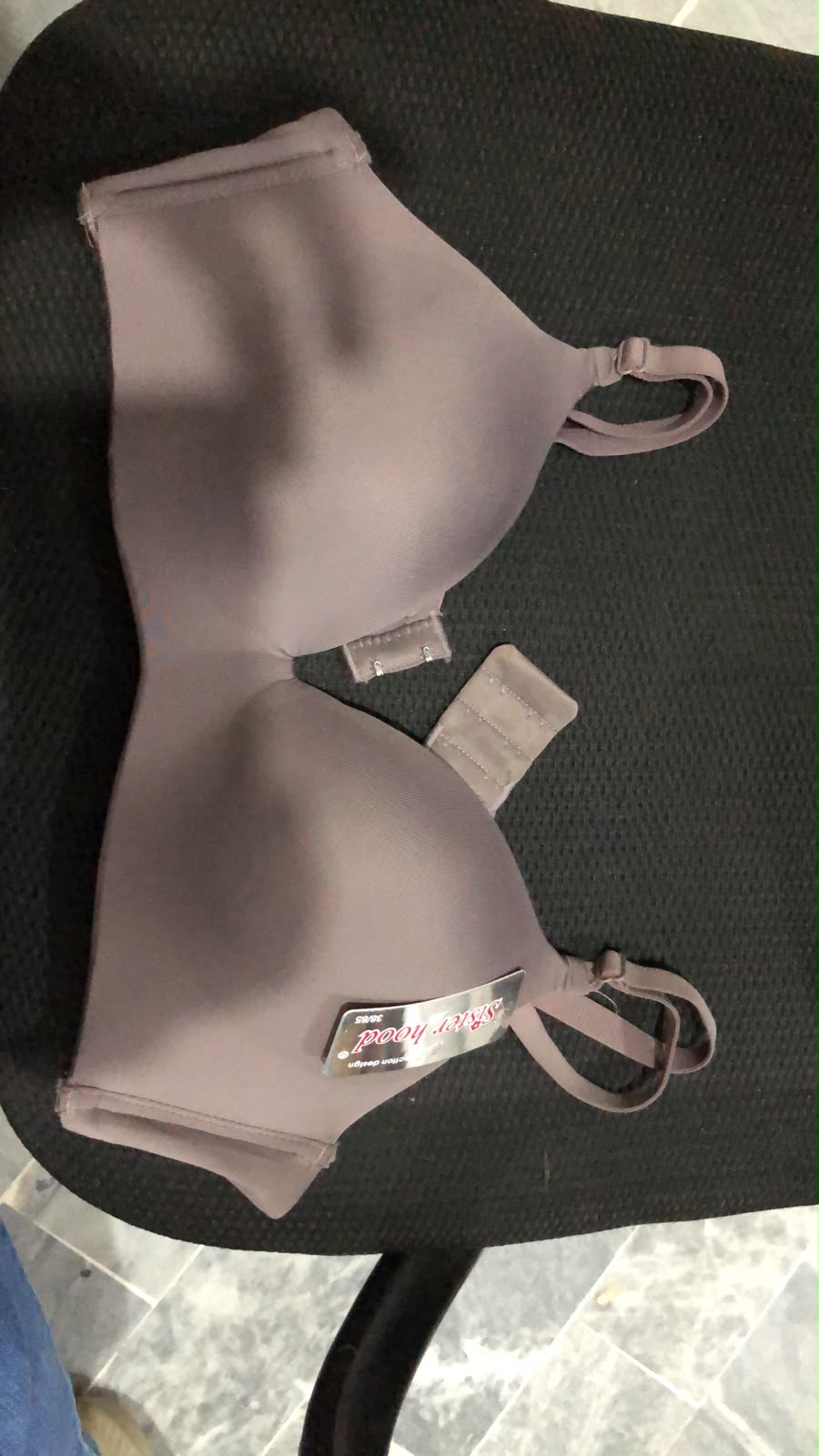 Non Wired Single Padded T-Shirt Bra - Elle - Burgundy