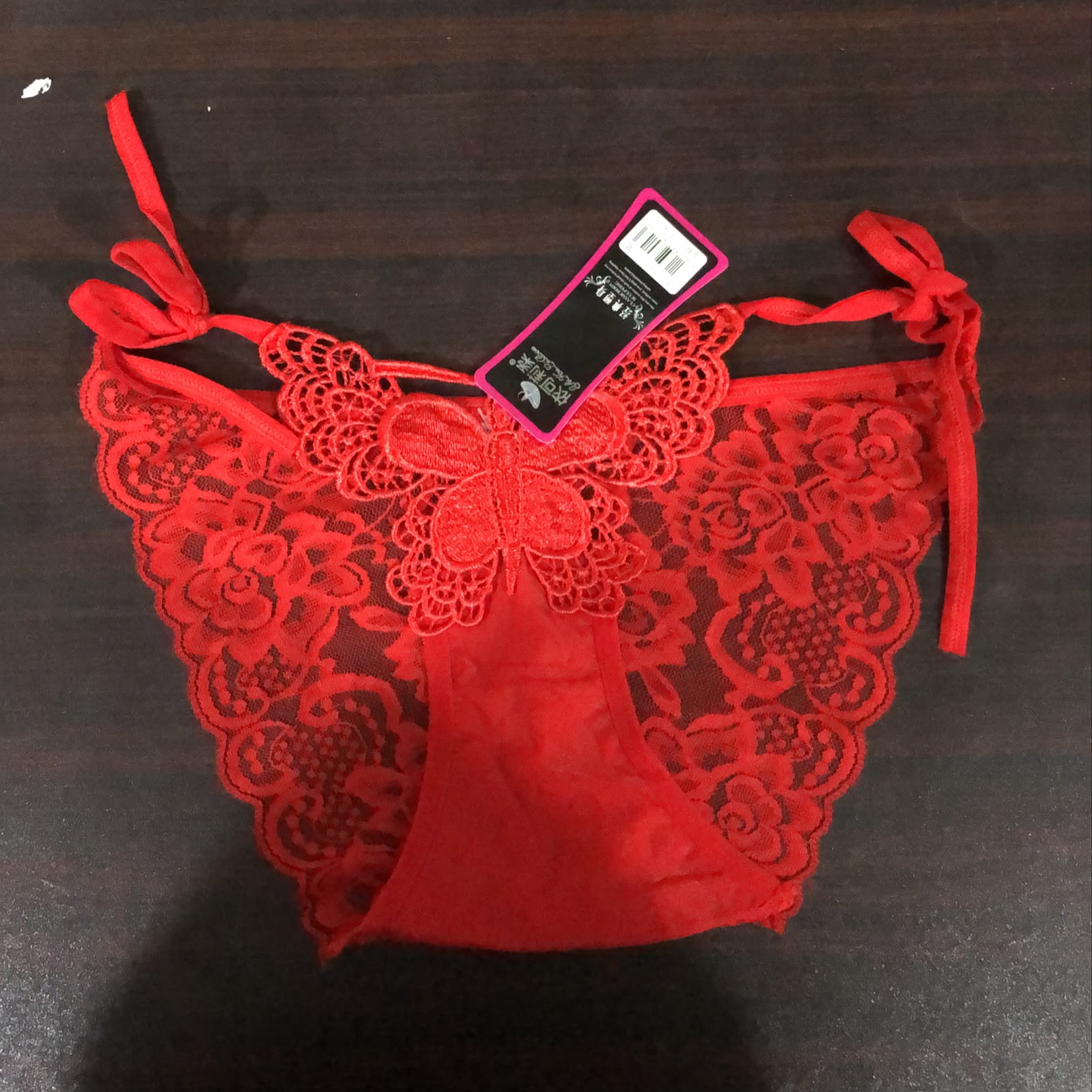 Bikini Panty - Butterfly - Black
