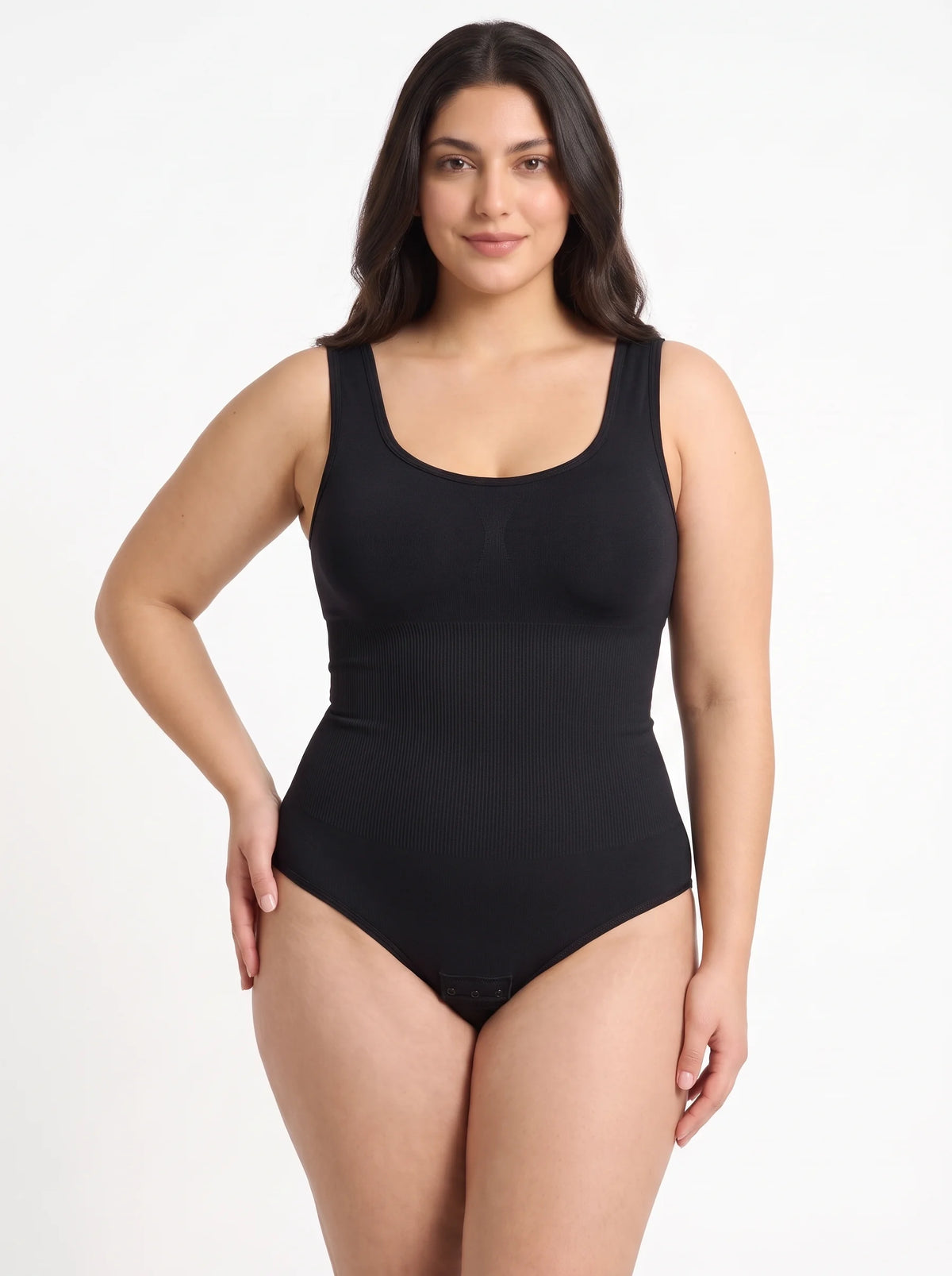 Wide Strap Bodysuit Shaper - Black