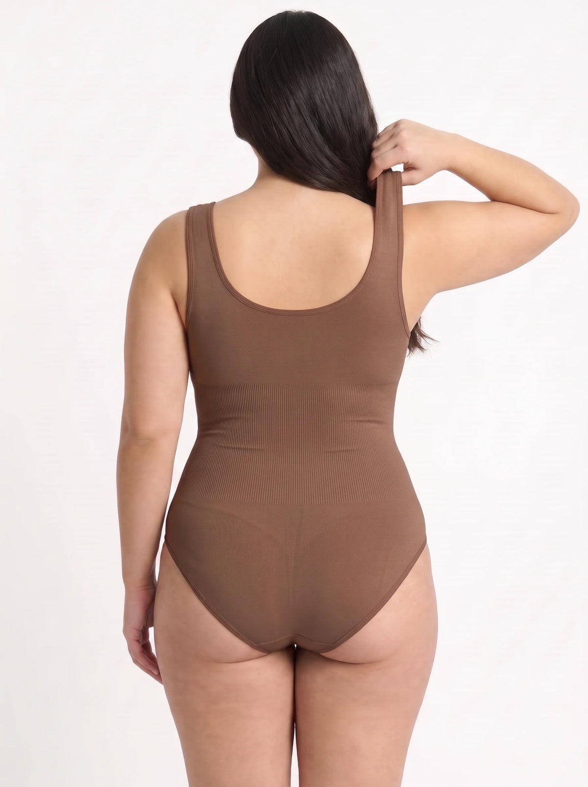 Wide Strap Bodysuit Shaper - Dark Skin