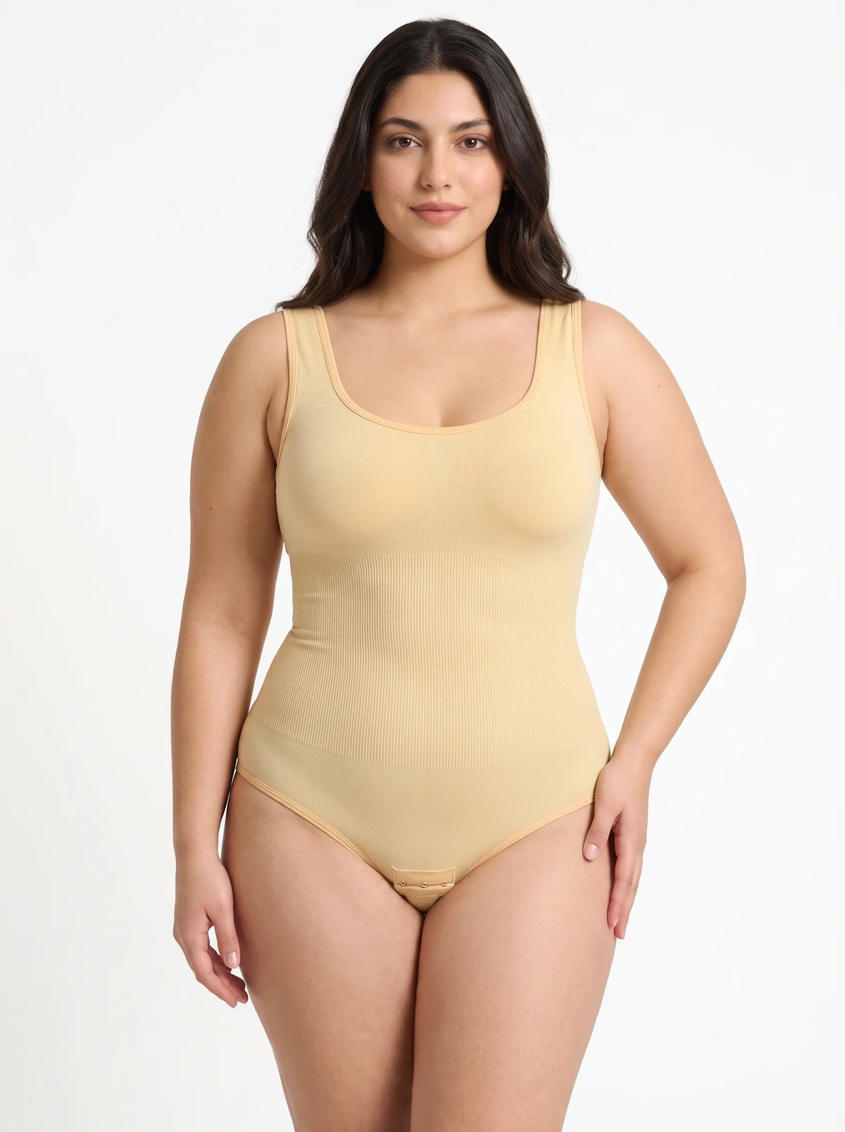 Wide Strap Bodysuit Shaper - Skin