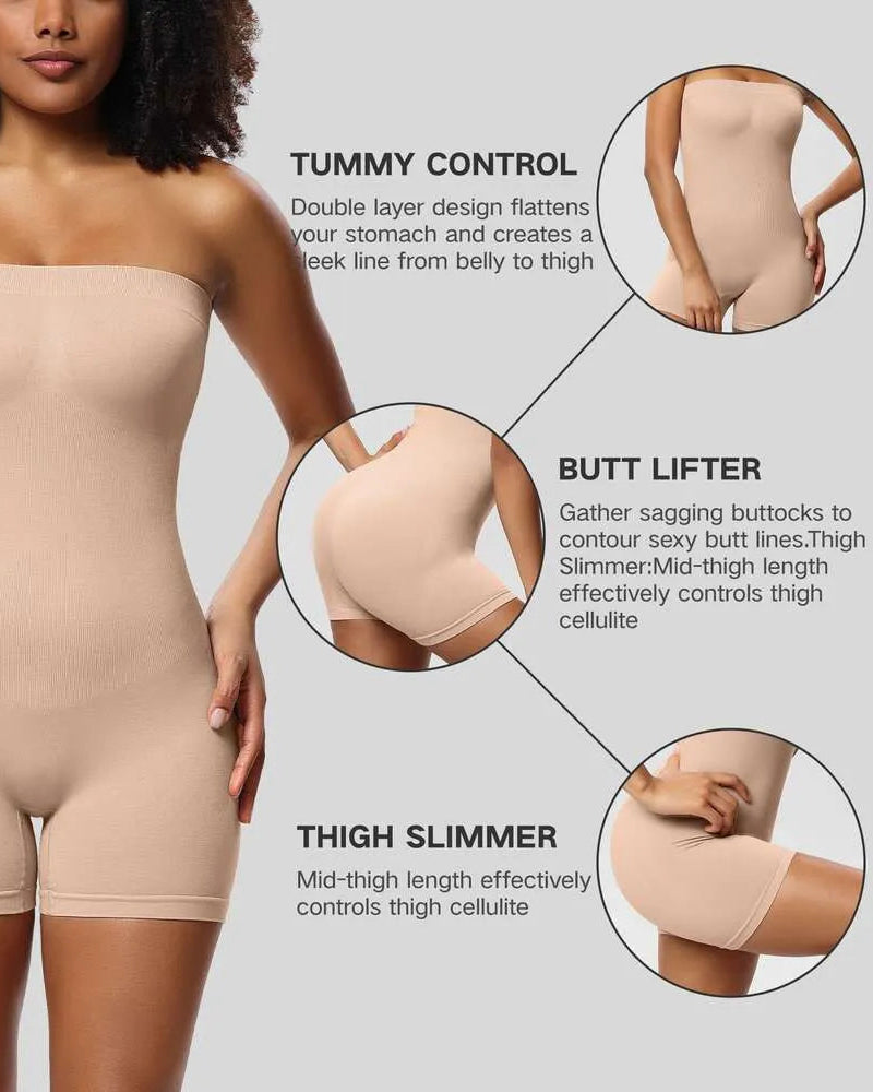 Full Body Strapless Tummy Control Shaper