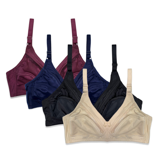 Pack of 4 - Sajiero Twilight Lace Bras