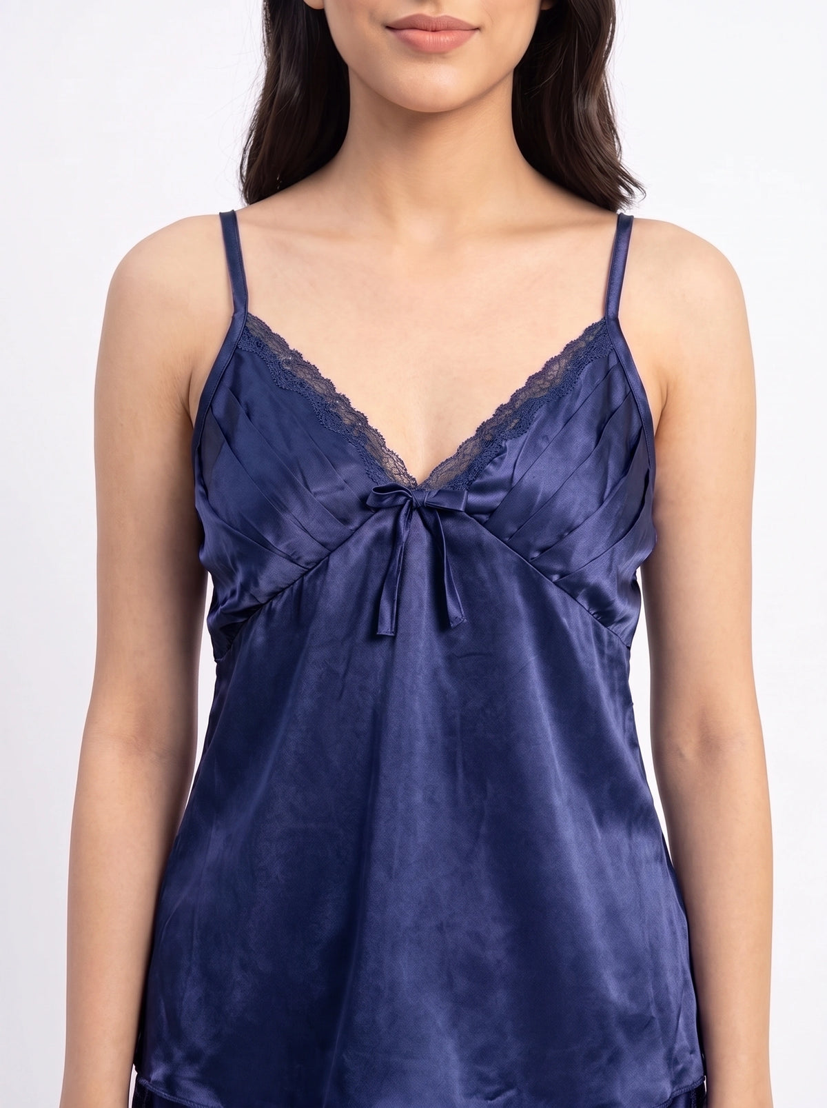 2 Piece Inner Top and Short Silk Cami Set