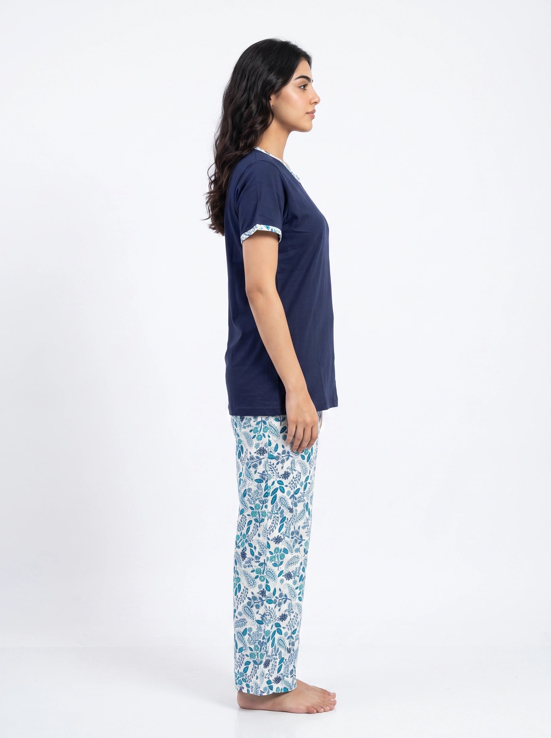 Cotton PJ Set - Bluebell