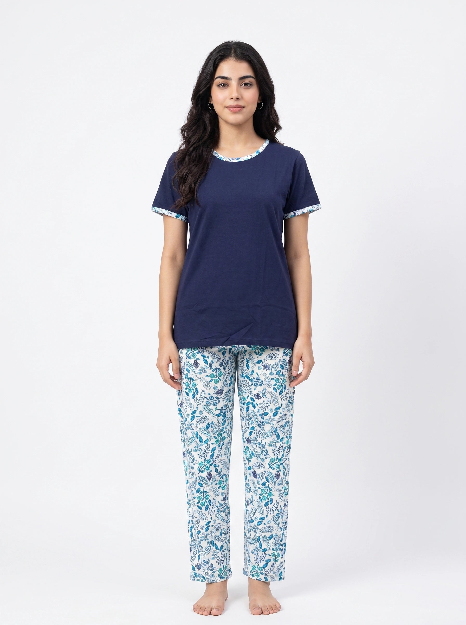 Cotton PJ Set - Bluebell