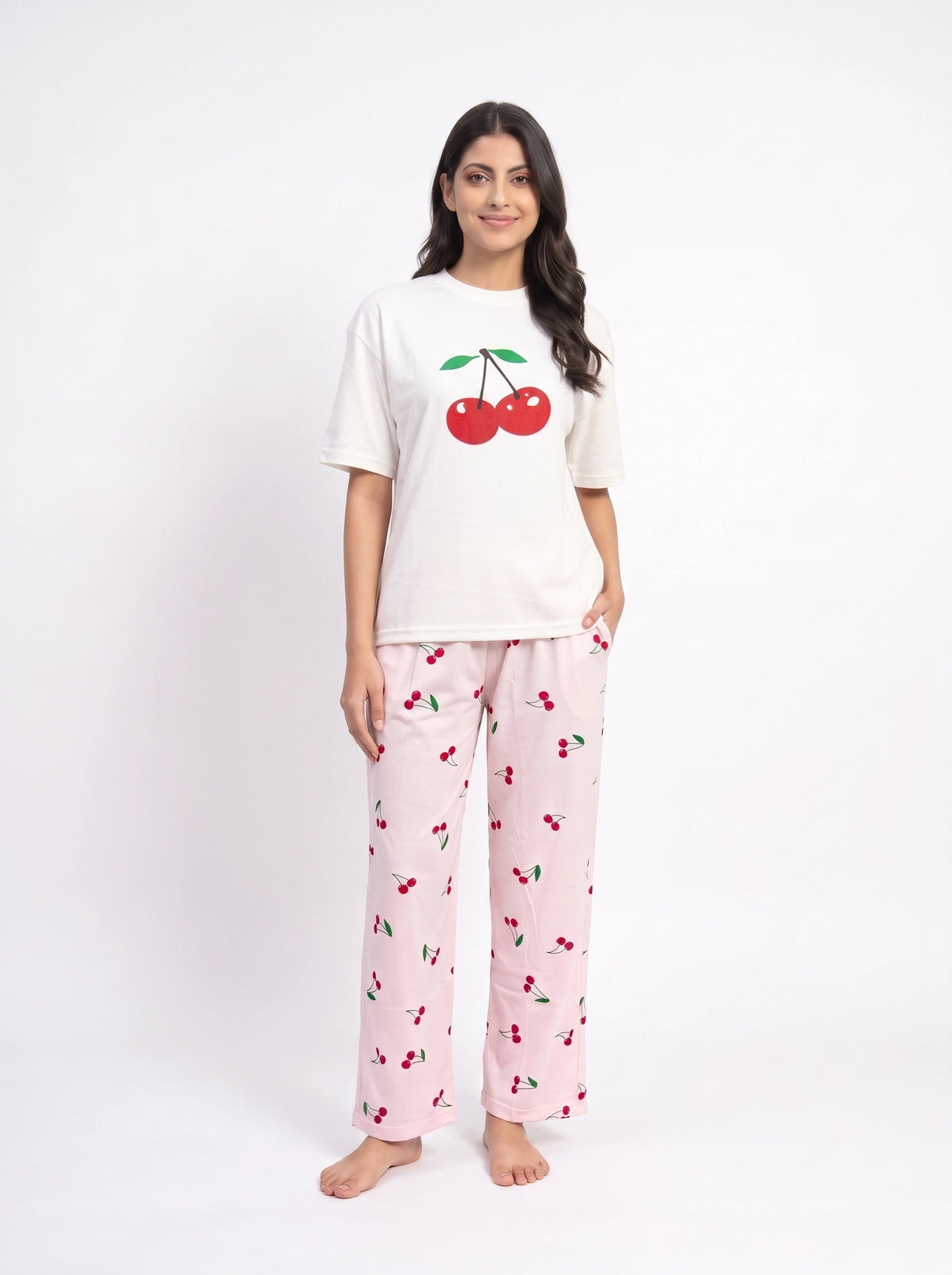 Cotton PJ Set - Cherry Pop