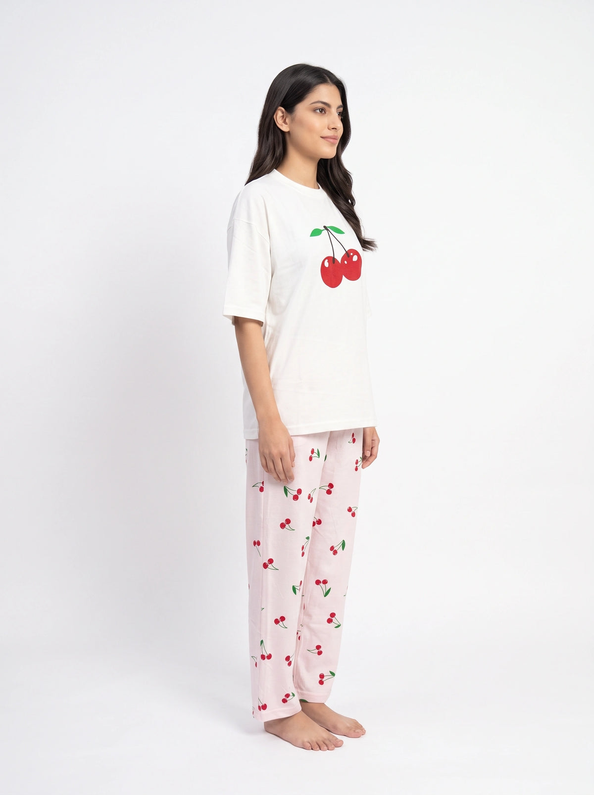 Cotton PJ Set - Cherry Pop
