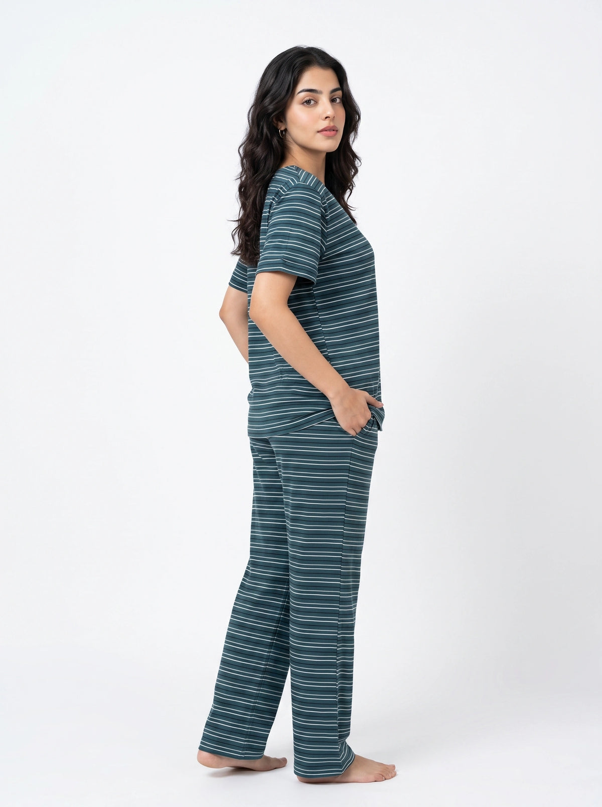 Cotton PJ Set - Classic Stripe