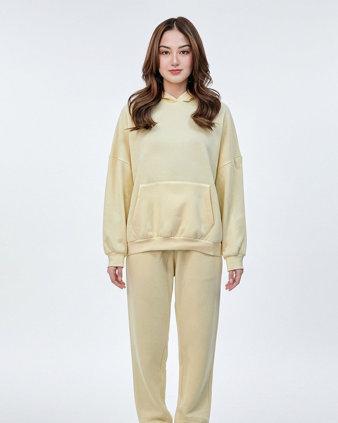 Fleece Tracksuit – Comfy Day - Lemon