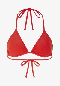 Heat Red Padded String Ribbed Bikini