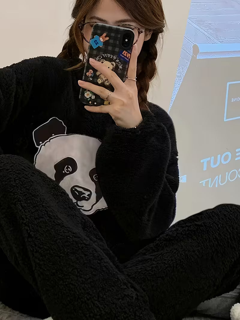 Fleece Pajama Suit - Panda Night