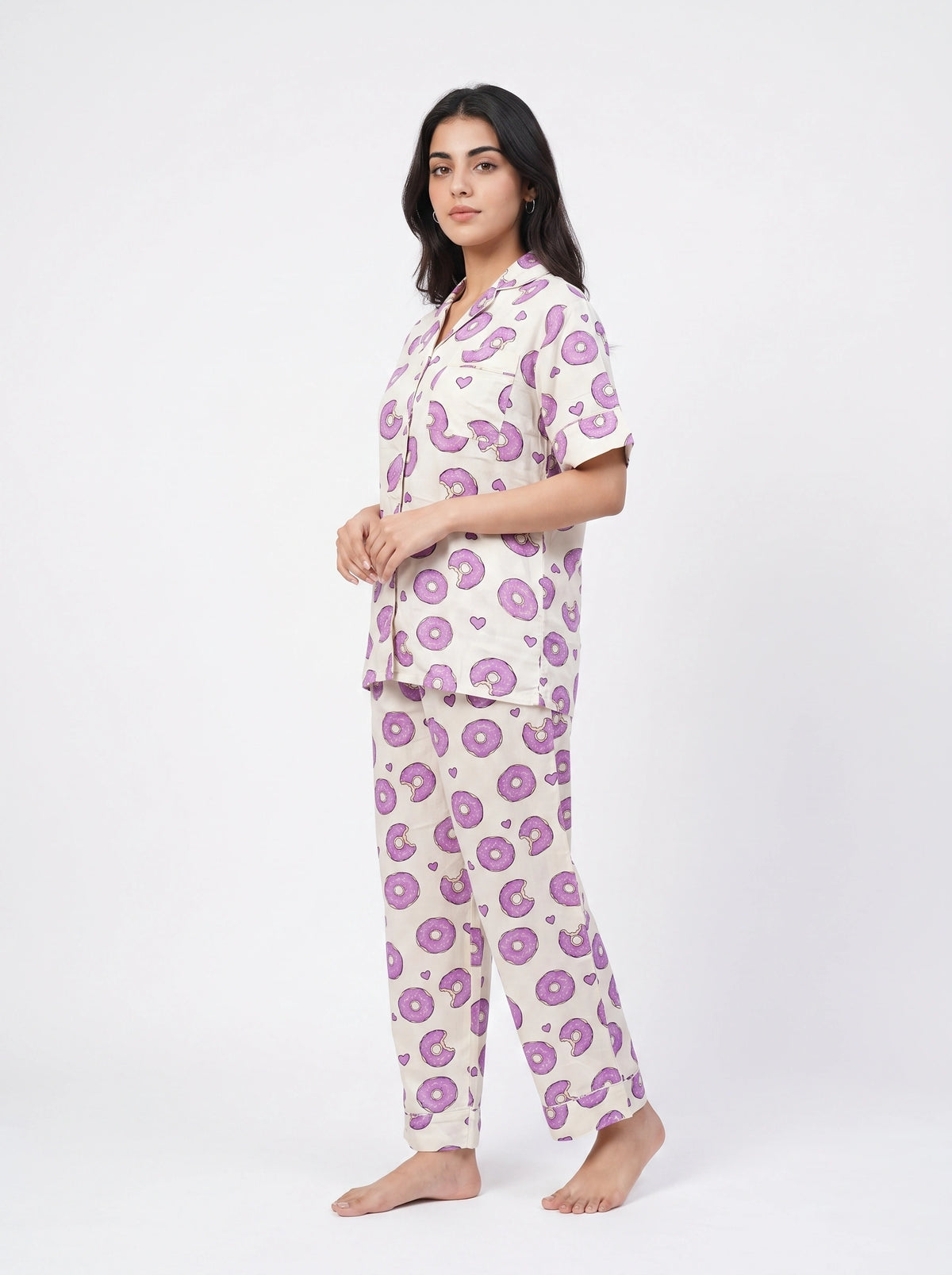 Linen PJ Set - Donut Bliss