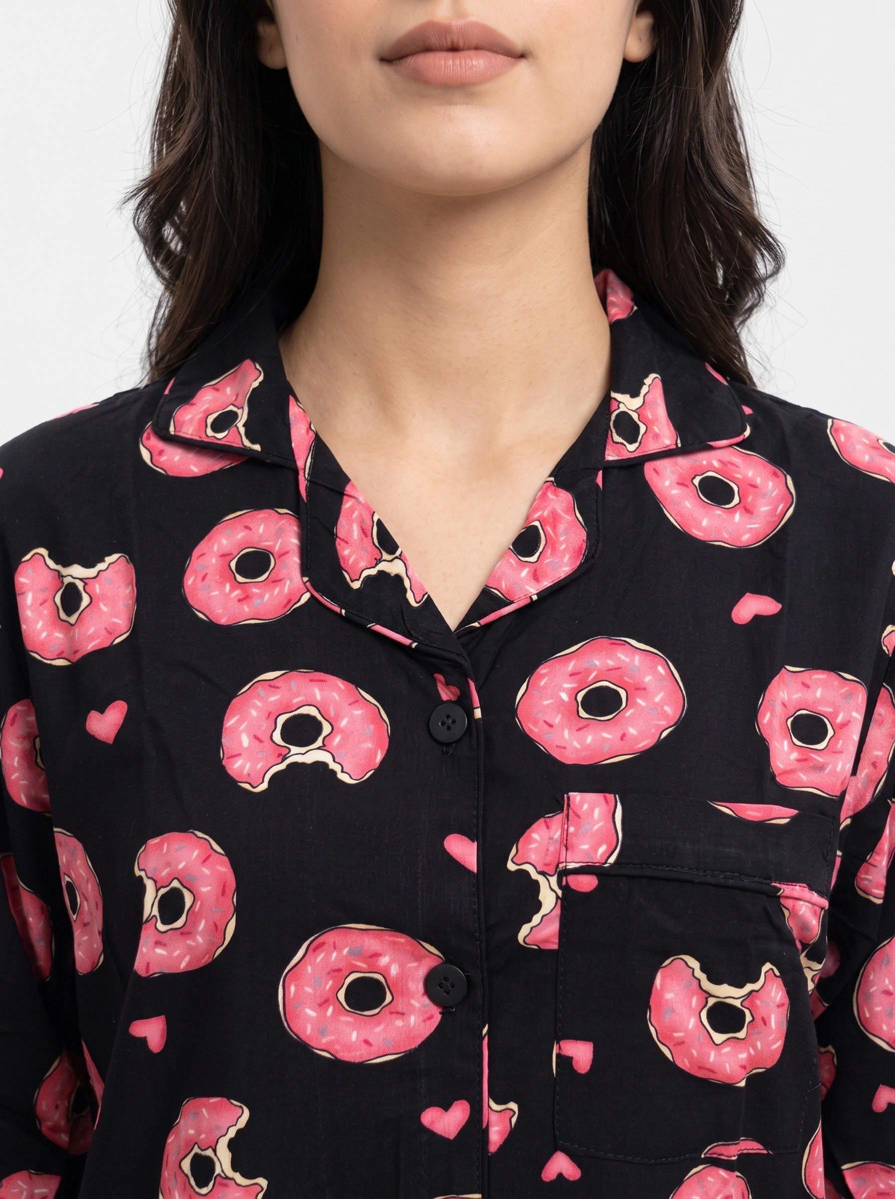Linen PJ Set - Donut Delight