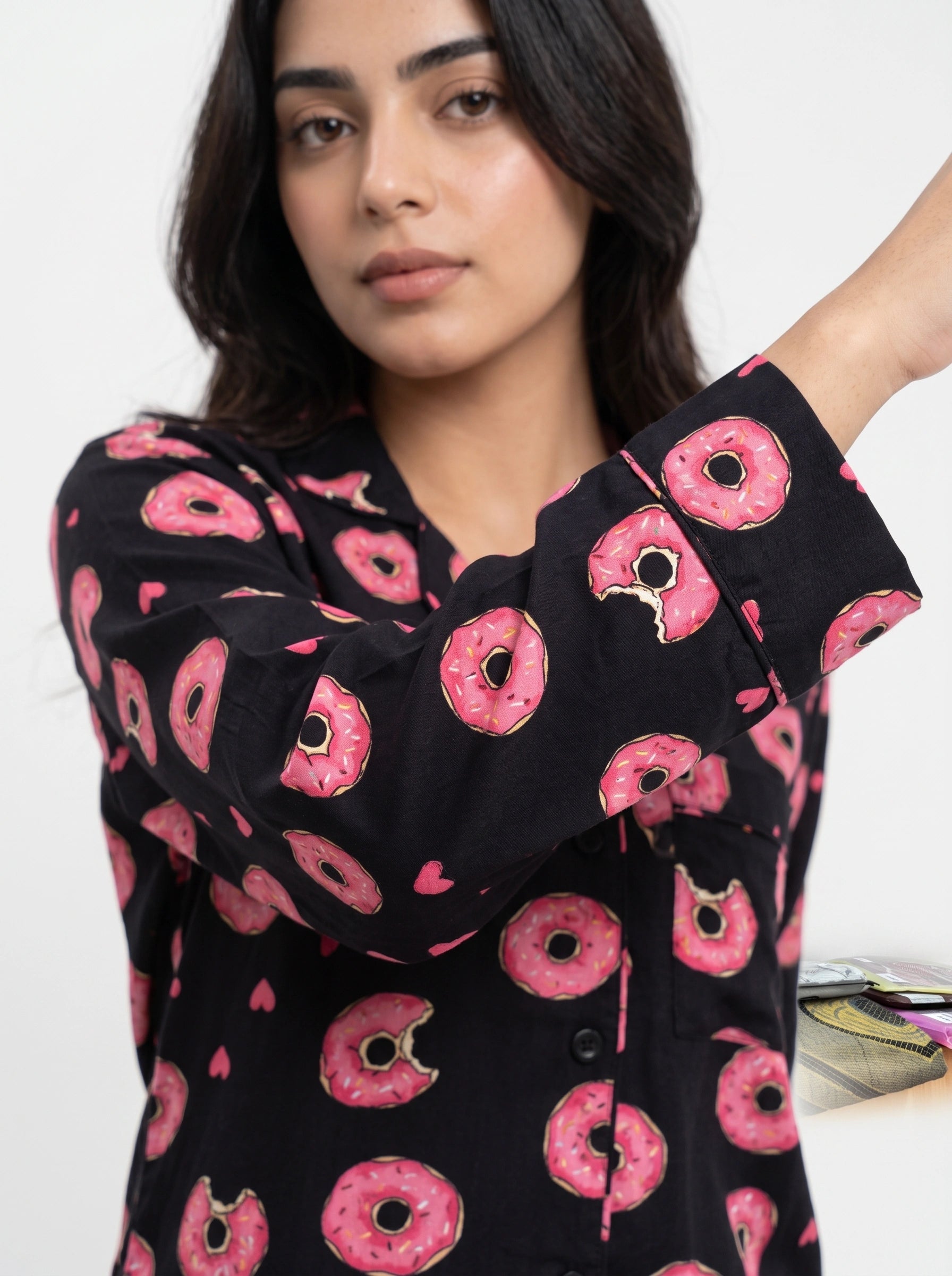 Linen PJ Set - Donut Delight