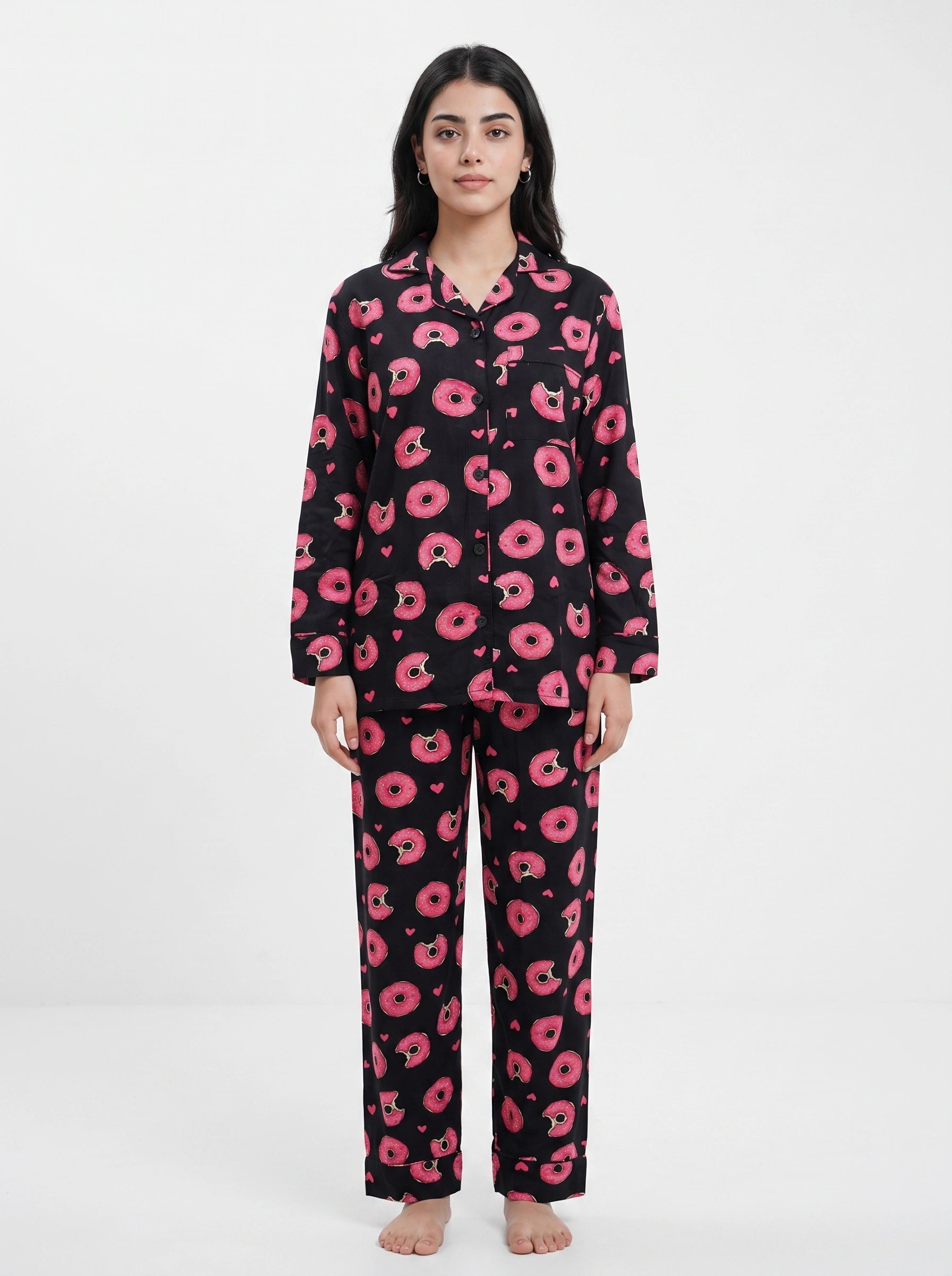 Linen PJ Set - Donut Delight