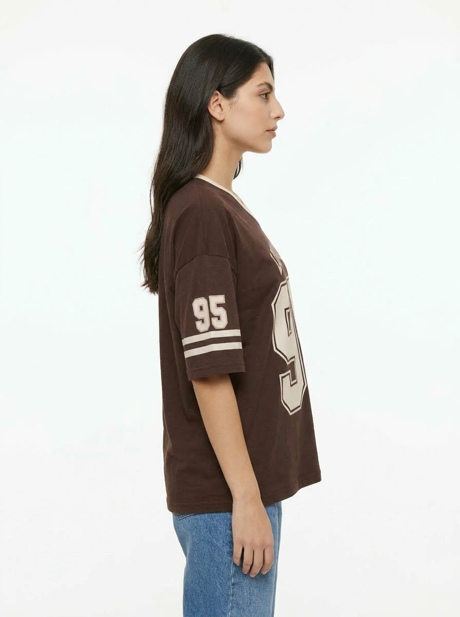 Drop Shoulder Graphic Tee - LA 95