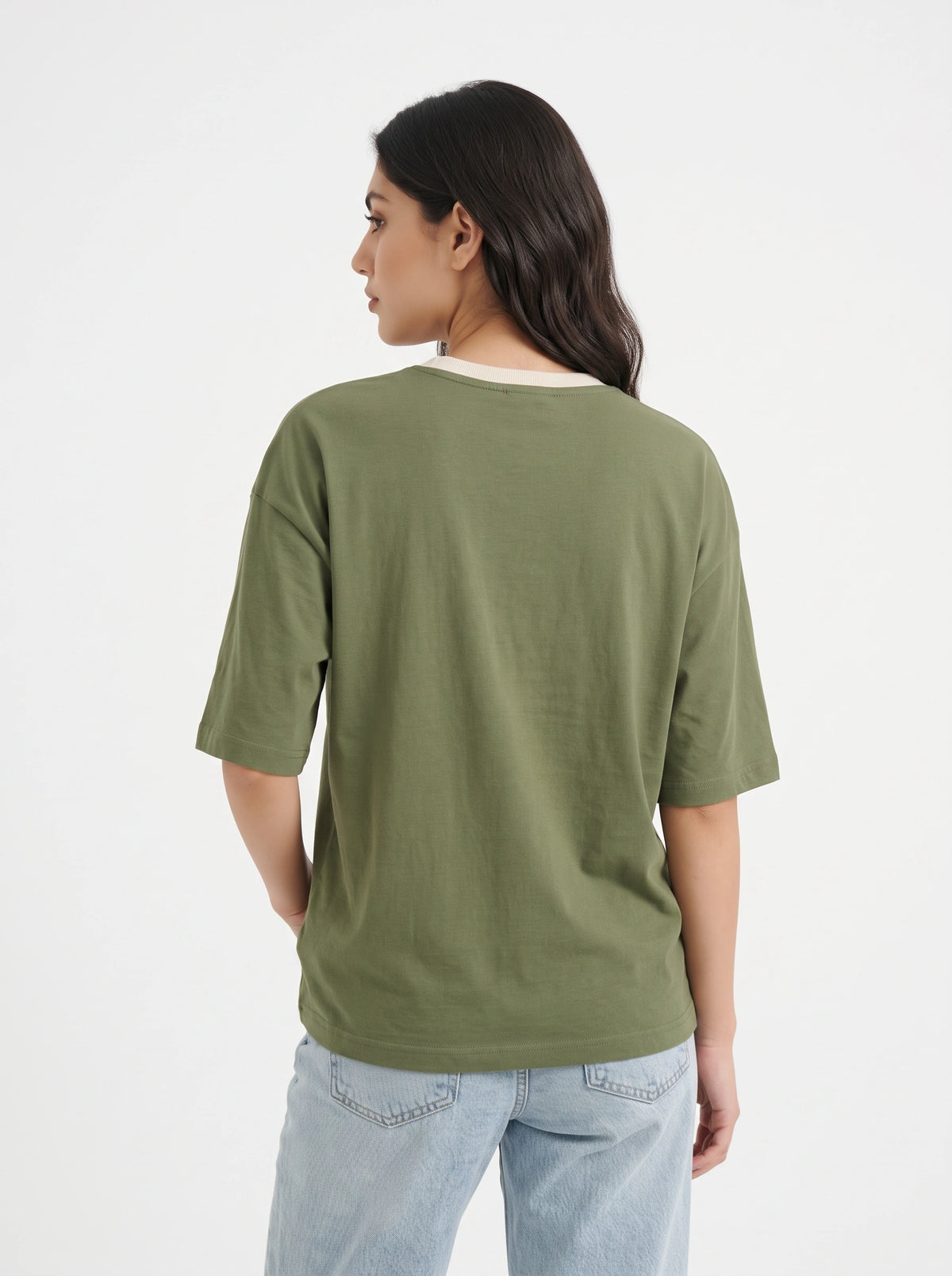 Drop Shoulder Graphic Tee - Ballet