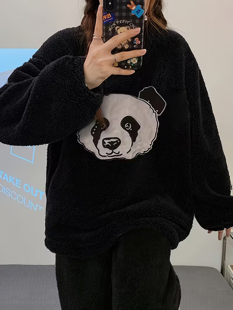 Fleece Pajama Suit - Panda Night