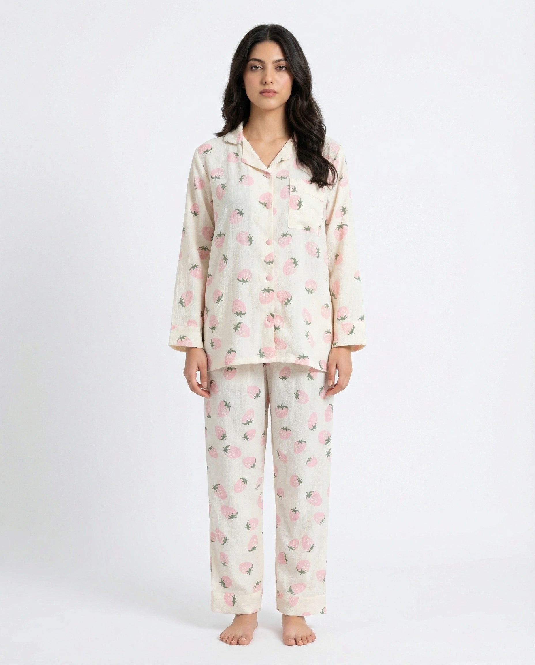 Summer Pajama Suit - Juicy Blush