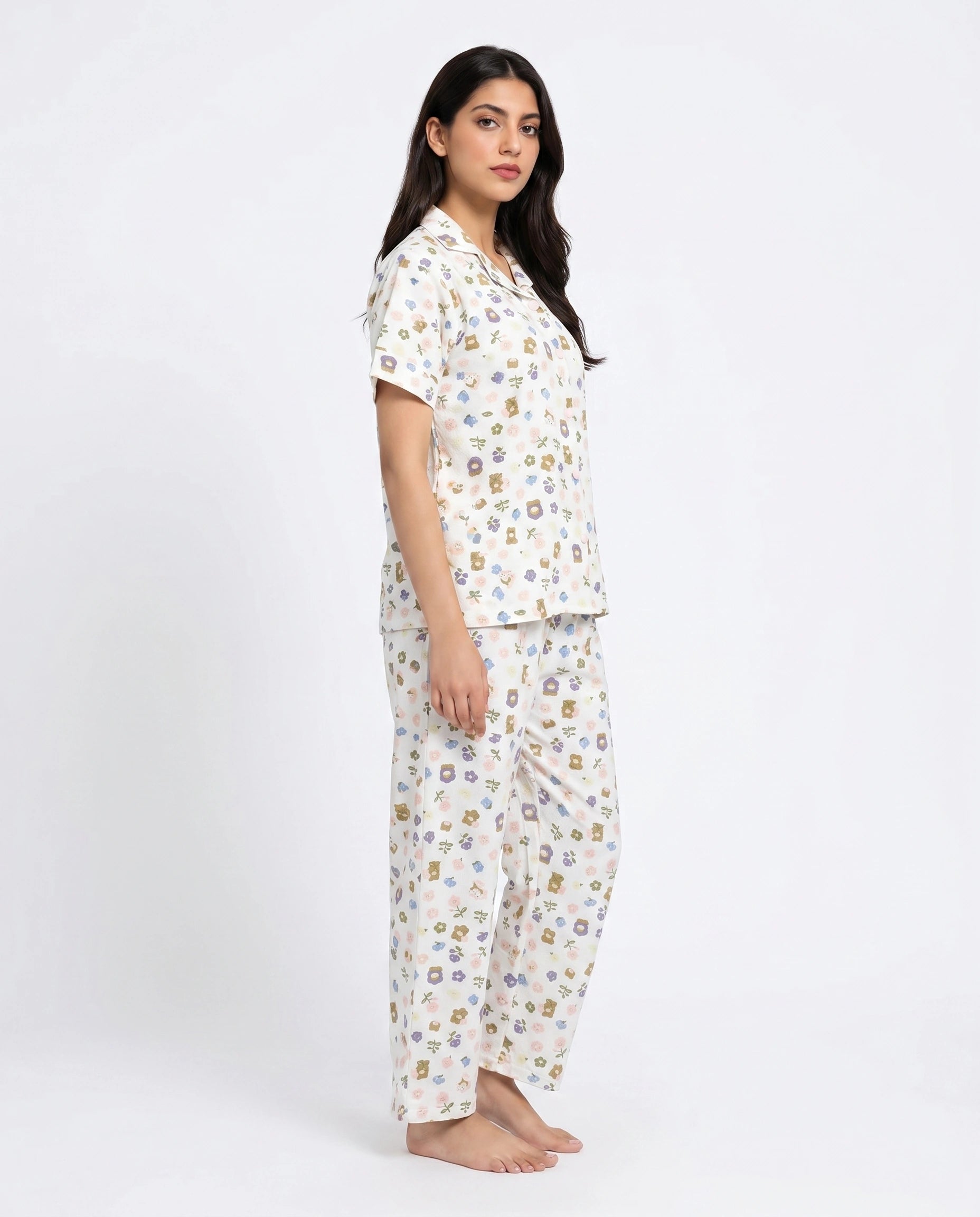 Summer Crinkled Pajama Suit - Pastel Ease