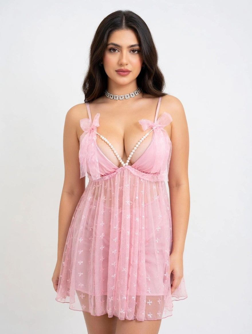 Babydoll Lingerie  - Novera - Pink