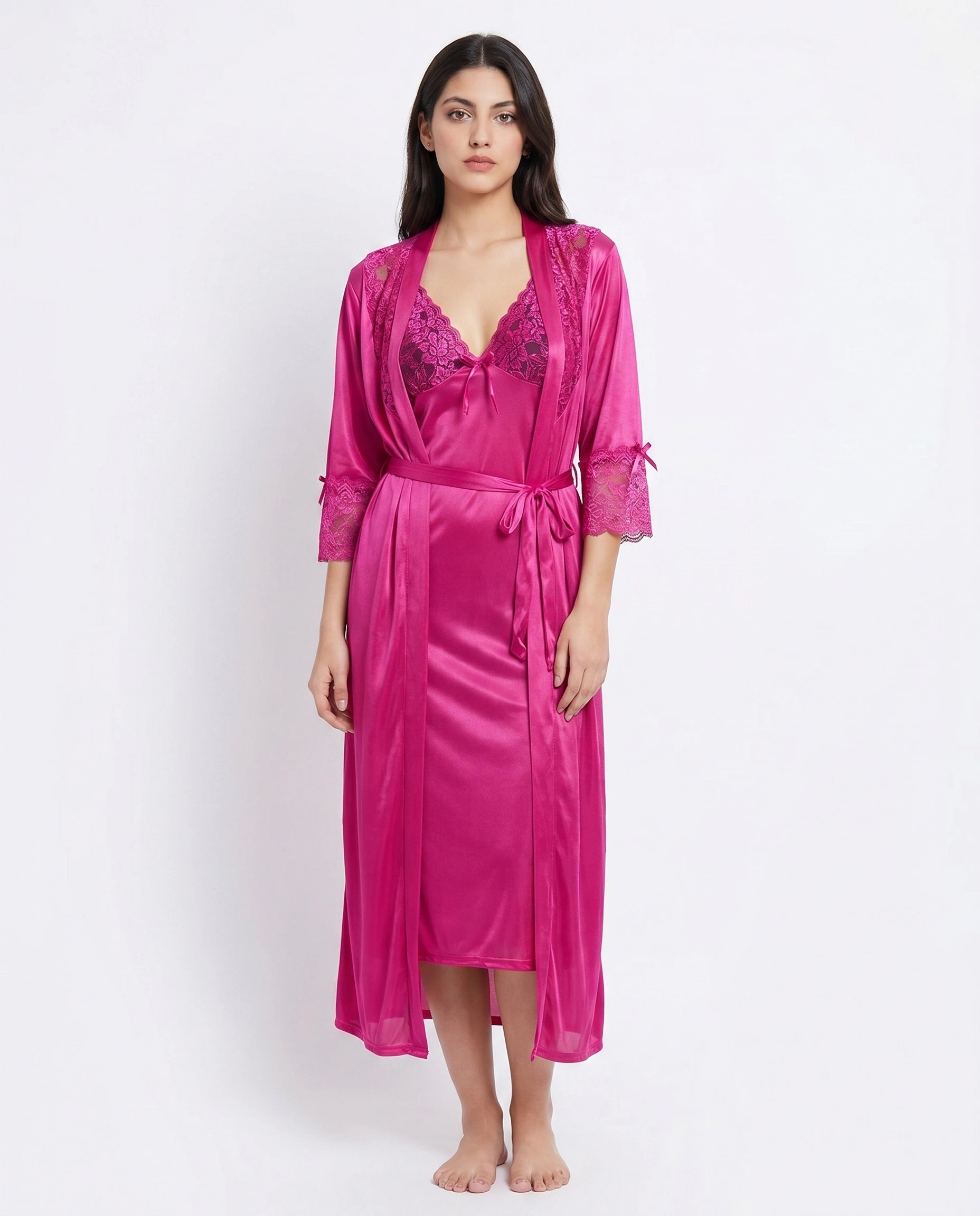 Gown Set - Orvella - Pink
