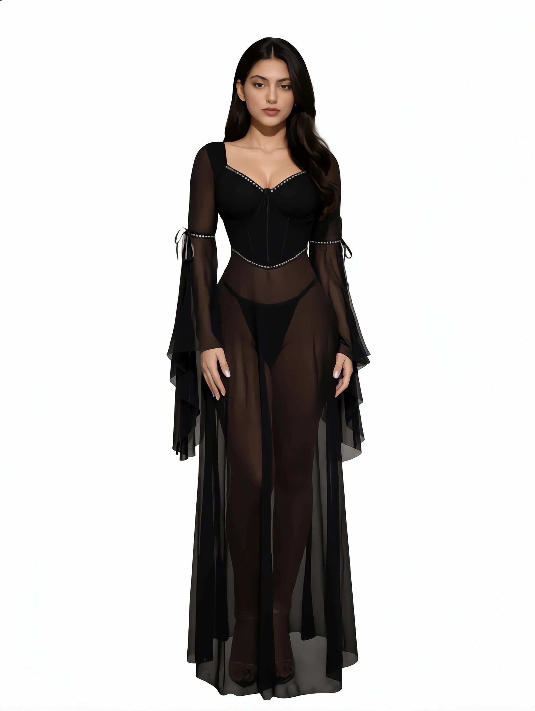 Babydoll Lingerie  - Zafira - Black