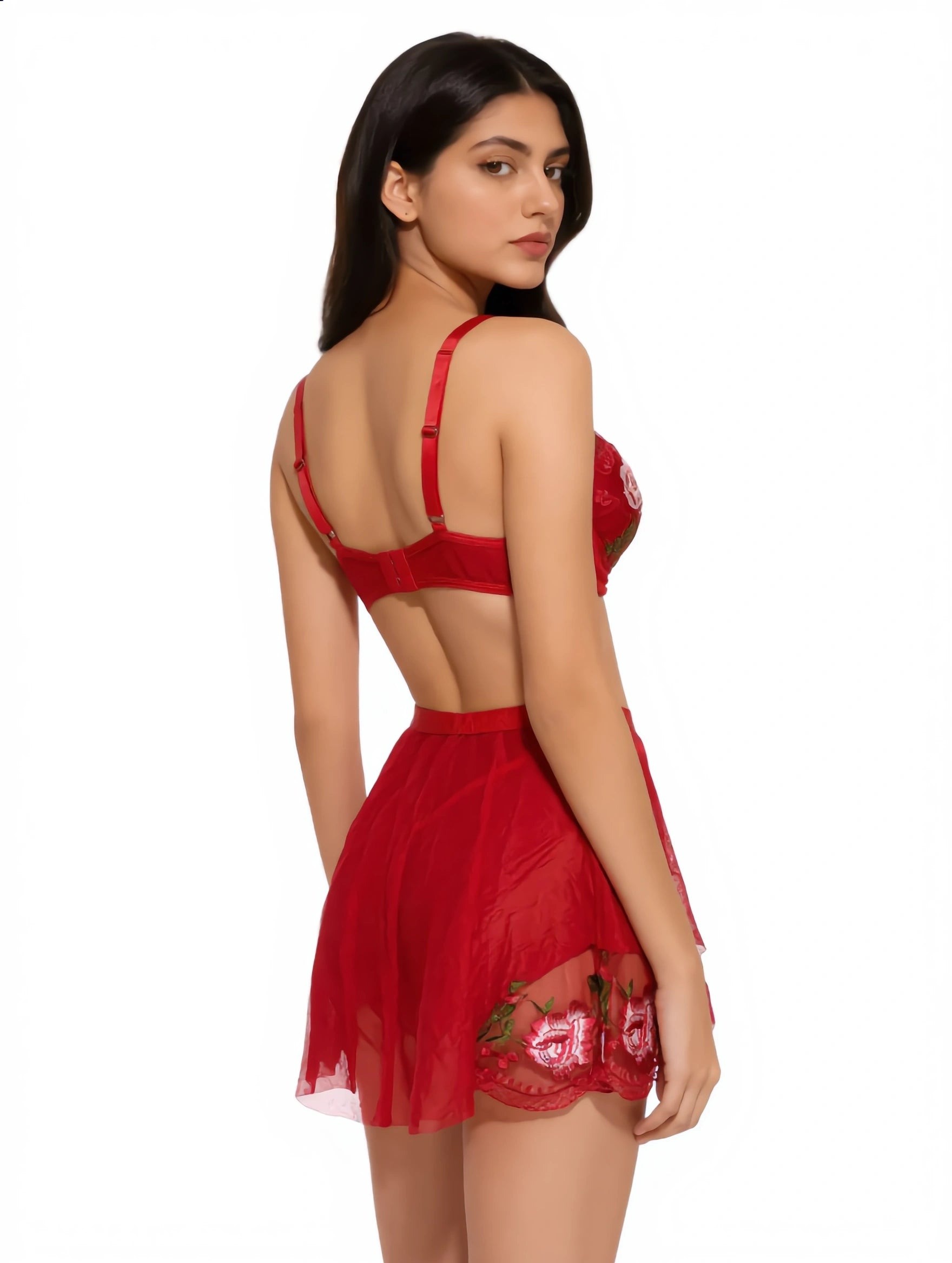 Babydoll Lingerie  - Rosavelle - Red