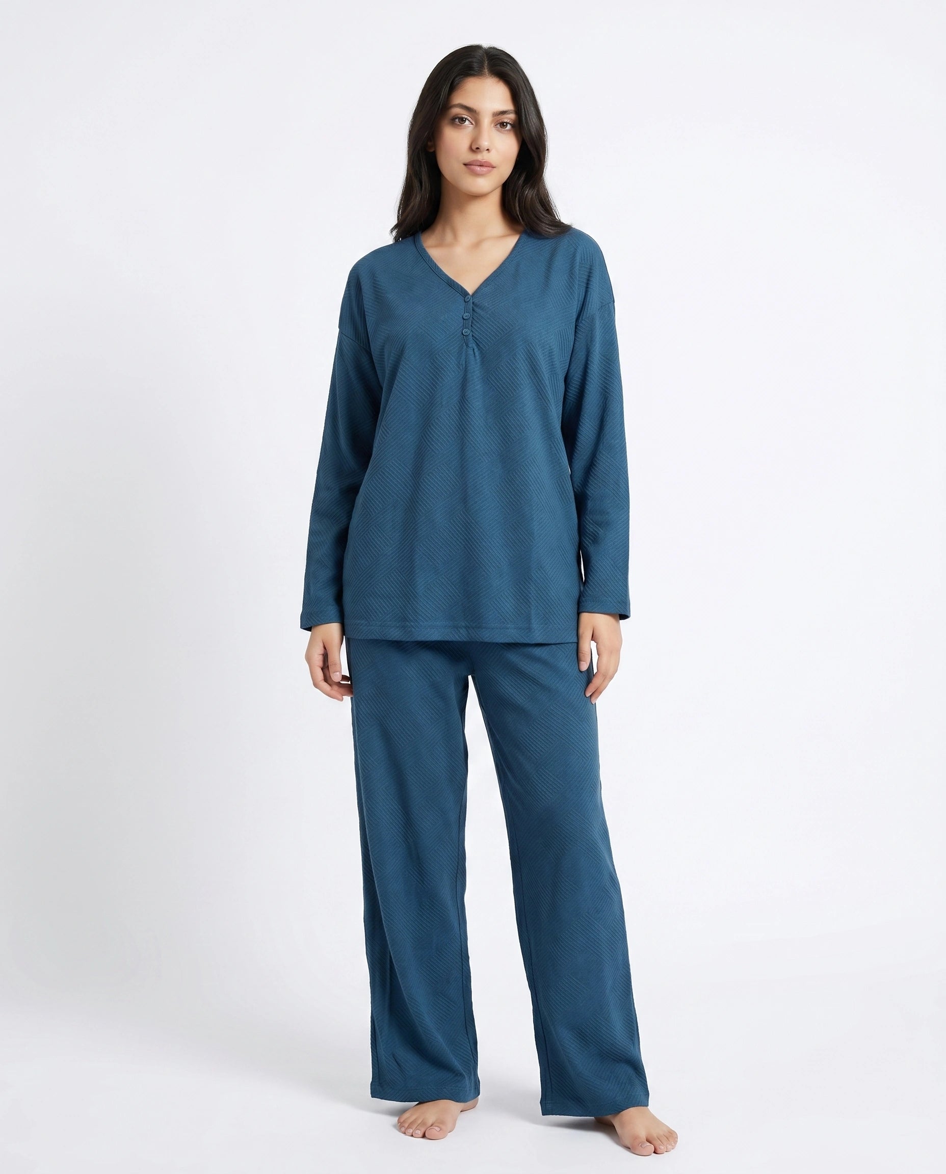 Summer Loungewear Set - Serano Rib - Teal
