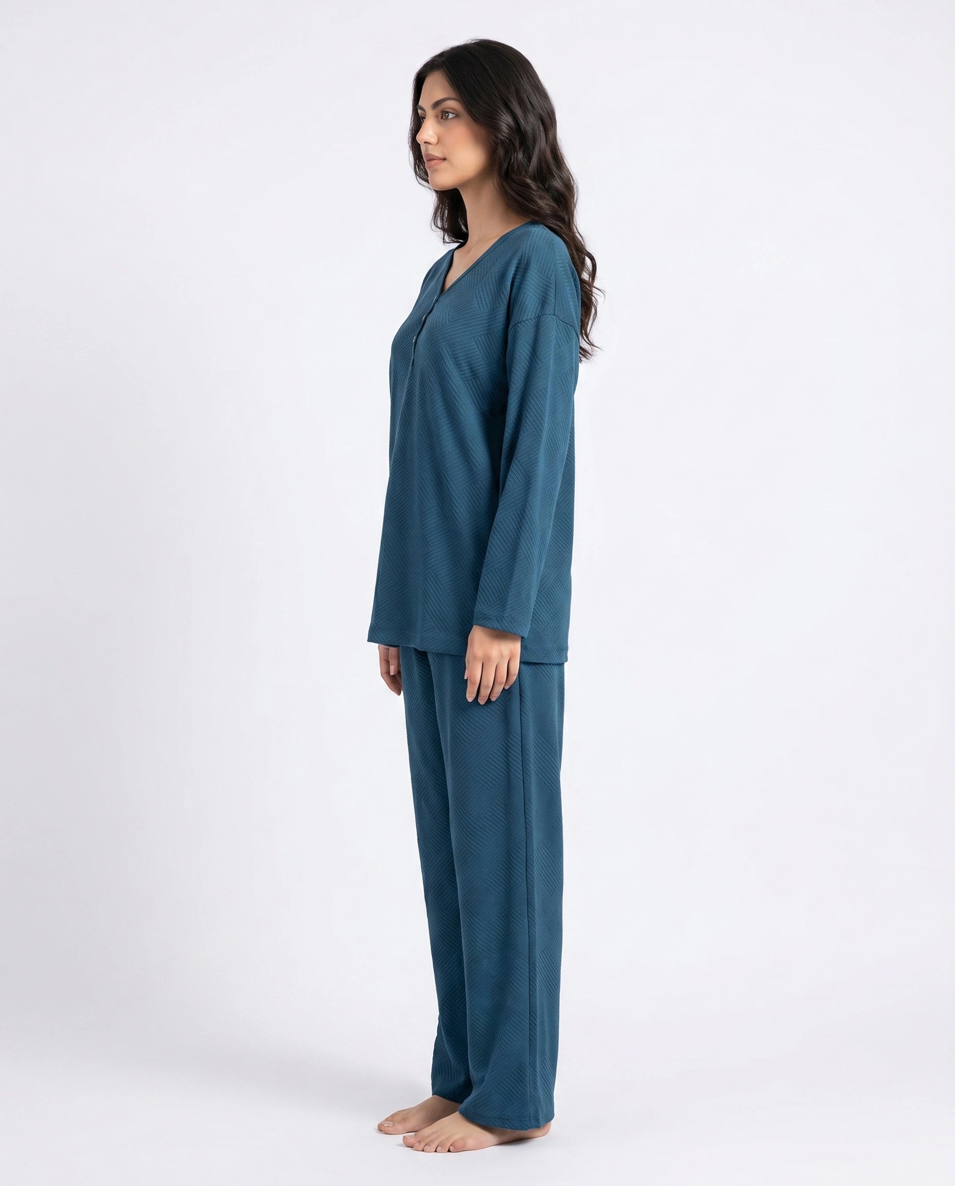 Summer Loungewear Set - Serano Rib - Teal