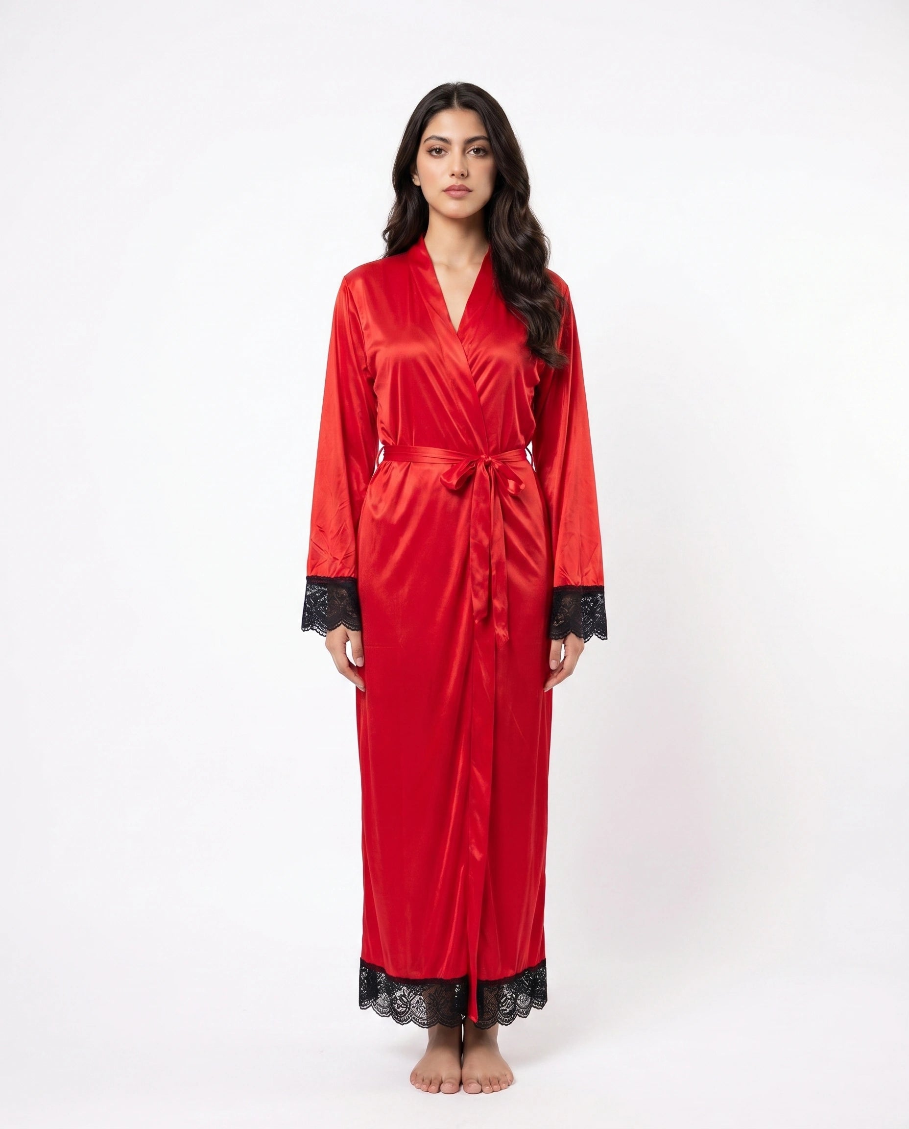 Artistry -Lace Long Robe