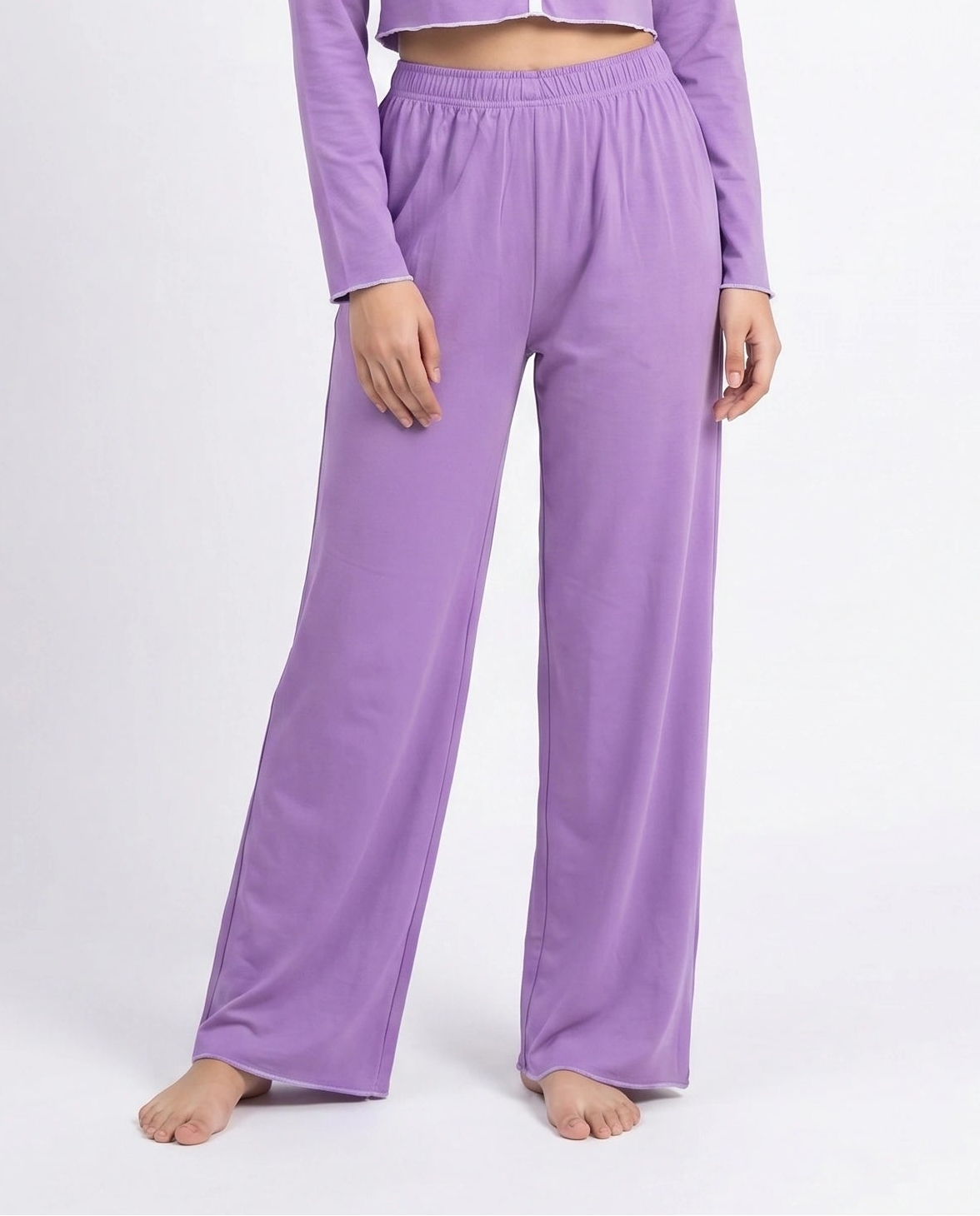 Cotton PJ Set - Velour - Purple
