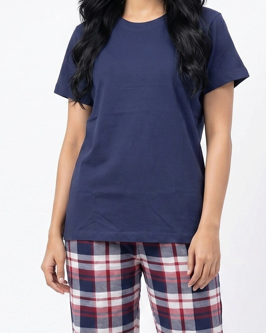 Cotton PJ Set - Noctra Check