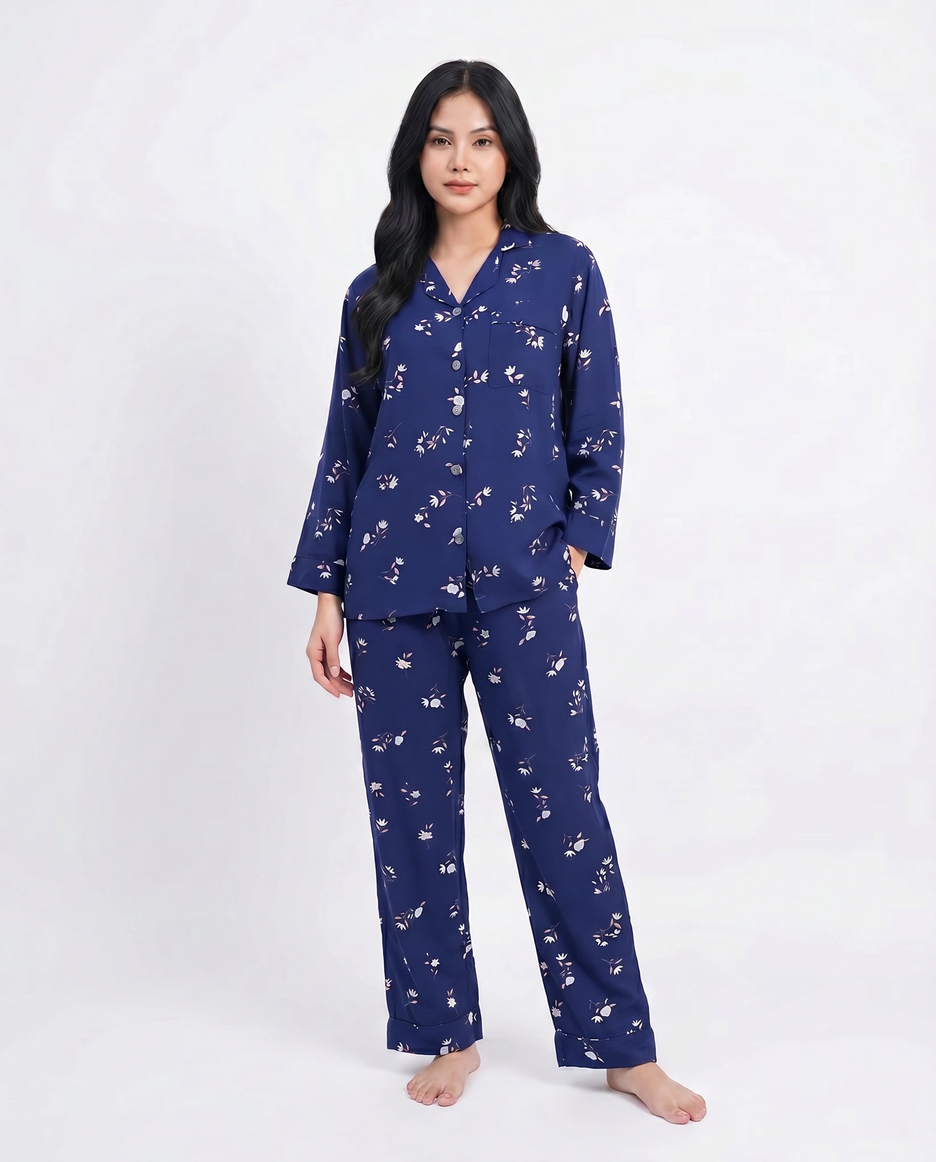 Linen Pajama Suit - Botanica