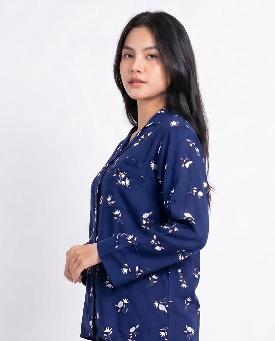 Linen Pajama Suit - Botanica